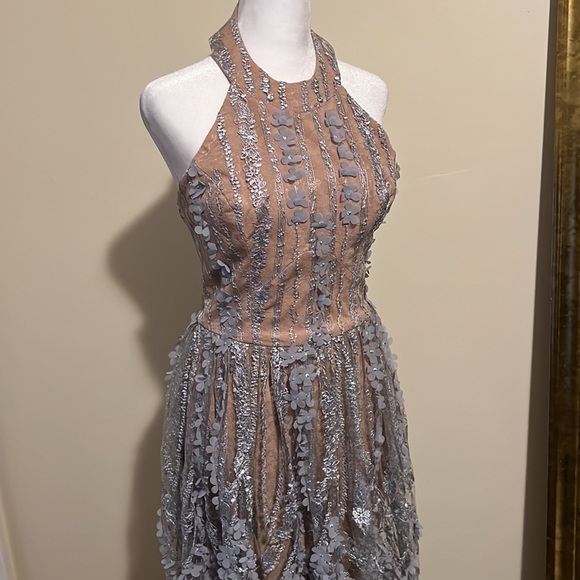 Dress the Population Lace Valerie Halter Wedding Guest Dress Size M - Picture 11 of 12